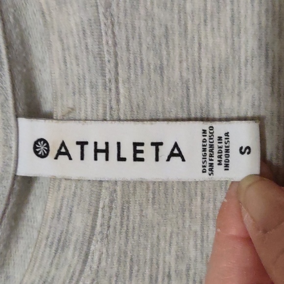 Heather Gray Athleta Crew Neck Sweatshirt Size sm - Picture 3 of 6